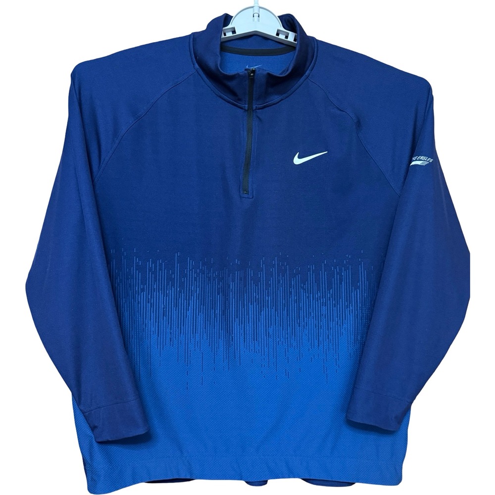 Nike Dri-FIT ADV Mens XL Blue Gradient 1/4 Zip Golf Pullover FD5833-410